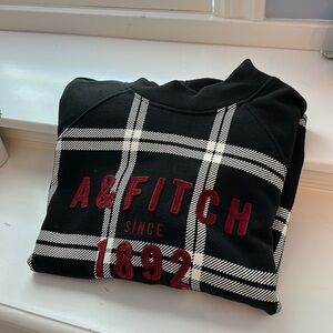 Abercrombie and Fitch since 1892 women’s black, red, white checkered sweatshirt